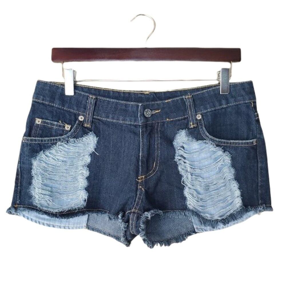 Carmar Distressed Cut Off Denim Shorts